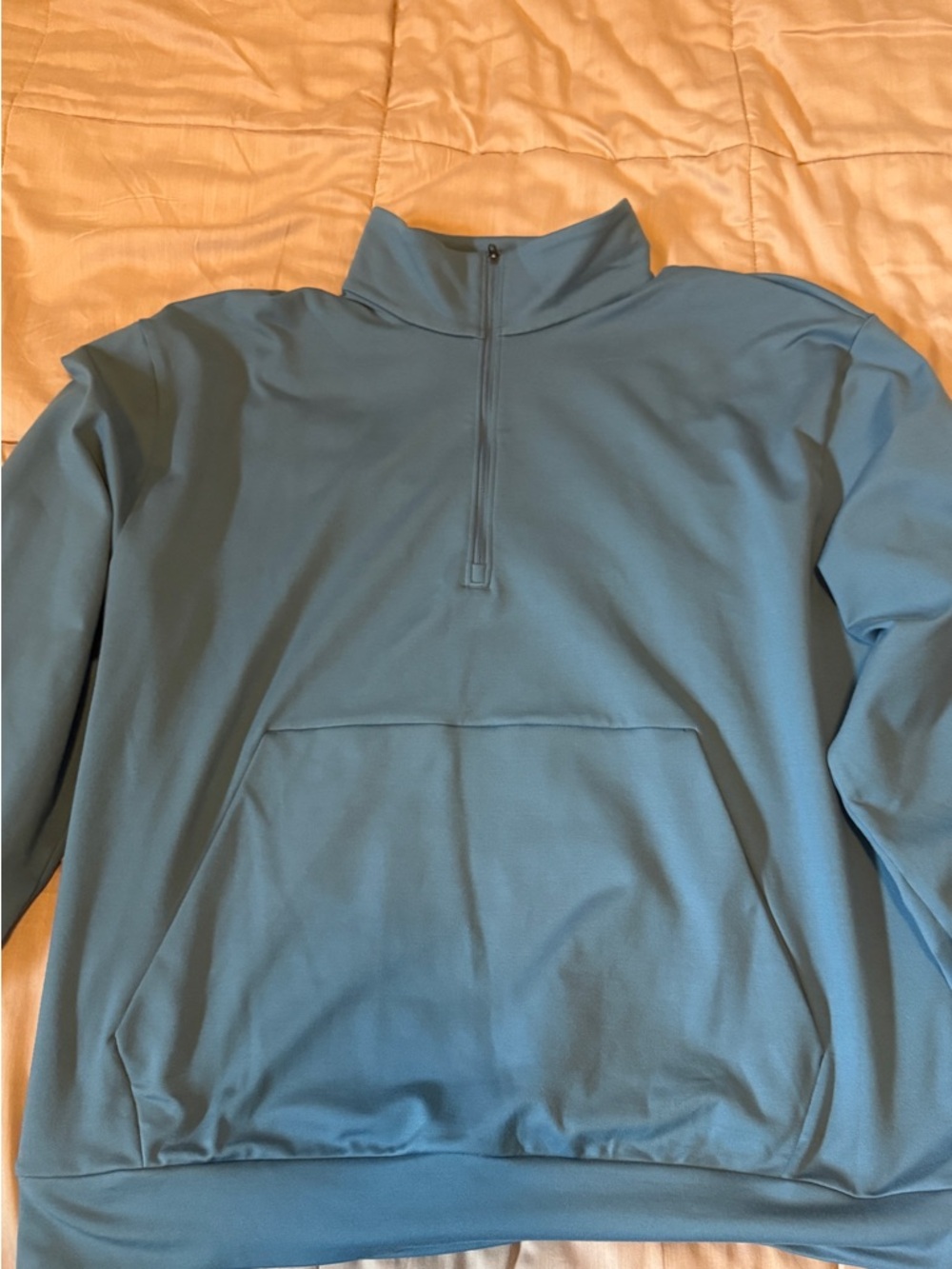 lululemon athletica Men's Light Blue Quarter-Zip Pullover XL